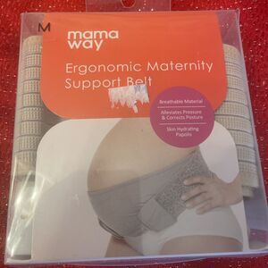 Pregnancy Belly Maternity Support Belt Beige Medium 31-42” Ergonomic